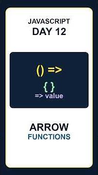 JavaScript Day 12: Arrow Functions