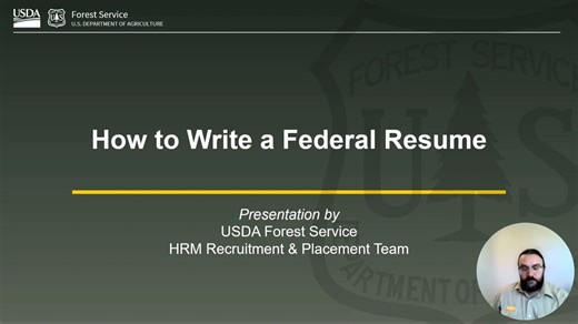 How to Write a Federal Resume