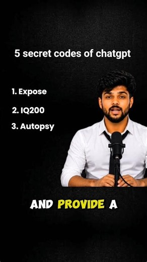 Is ChatGPT hiding these 5 codes? 🤫 #chatgpt #ai #secret