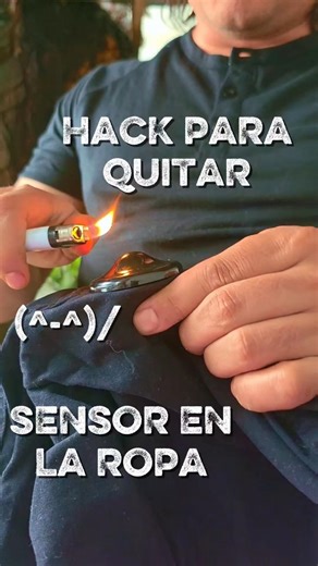 Hack para quitar sensor de seguridad de la ropa #hack #sensor #ropa #tutorial
