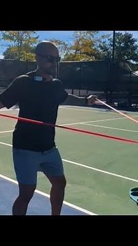 Tennis elastic band exercises