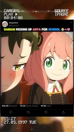Damian offers Anya a ride to school 🥹💖 #anime #spyxfamily