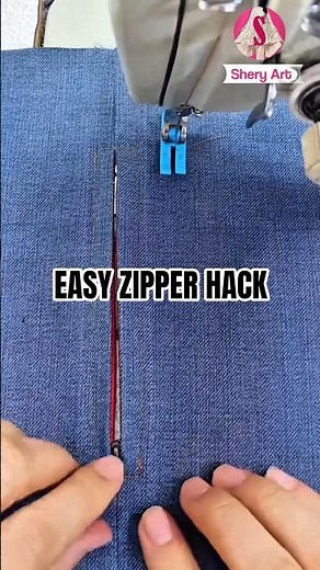 Easy Cushion Zipper Tutorial for Beginners #sewing #shorts