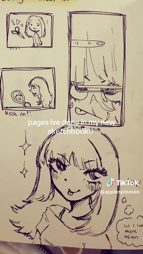 hi guys first post in a hot minute…👽 #lalala #art #drawing #viral #fy #fyp #arttok #bleh #applespleasee #sketchbook #sketchbooktour