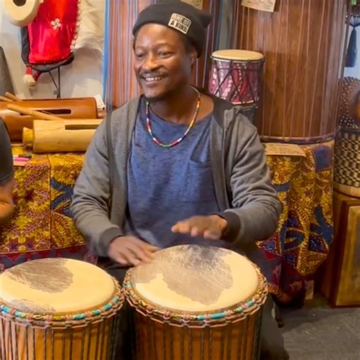 Making our Afro Conga Set 🪘🪘 Hand carved in Guinea and finished in our Melbourne Workshop. Take a closer look👇 https://www.africandrumming.com.au/product/african-congas-setto/ #handdrum #drummaking #africandrumming #conga #drumlife | African Drumming