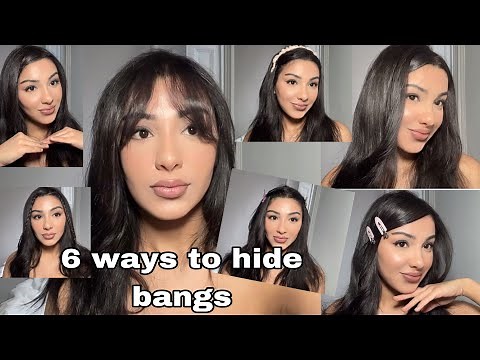 HOW TO HIDE BANGS with short hair