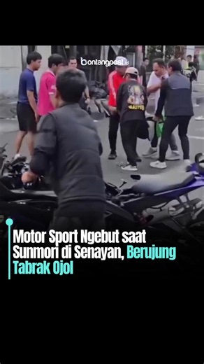 Sunmori Senayan: Moge Tabrak Ojol di Zebra Cross — Kronologi Singkat