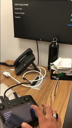 How to Connect Dji Smart Controller HDMI Out ‪@DJI‬ ‪@DJITutorials‬ ‪@DJISupportGlobal‬