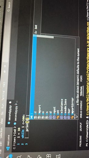 print 1 to 100 in python #coding