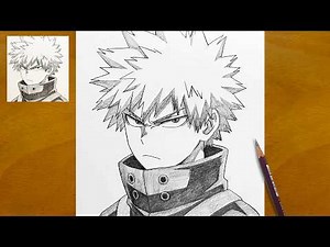 Drawing Katsuki Bakugo From My Hero Academia | MHA Anime Pencil Sketch Art