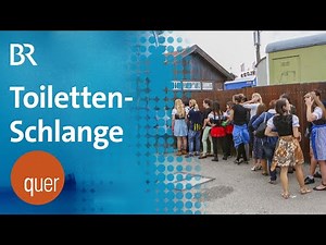 Schlange vor der Damen-Toilette: Anstehen dank Bauvorschrift | quer vom BR