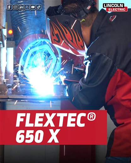 Cuando el trabajo es rudo, necesitas una máquina que esté a la altura. La Flextec® 650X está hecha para grandes desafíos: estructuras metálicas, astilleros y fabricación pesada. Tecnología que responde, potencia que no falla. ¿Estás listo para un rendimiento de otro nivel? 🔗 Da clic para conocerla mejor: https://bit.ly/Flextec-650X #Flextec650X #LincolnElectric #IndustriaPesada #Herramientas #welding #tools | Lincoln Electric Latinoamérica
