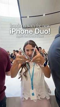 hands on with the iPhone Duo: testing out the camera features!! 🤩📱✨ this foldable iphone is so so
