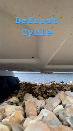 Full defrost cycle in time lapse #heatpump #defrost #heating