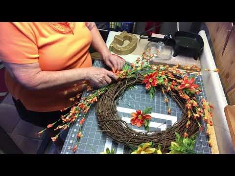 A Grapevine spring/summer wreath