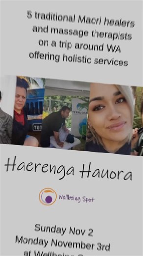 5 traditional Maori healers and massage therapists coming to Wellbeing Spot over 2 days - all the way from NZ. Grab your spot now - https://form.jotform.com/252553215133852 | Wellbeing Spot