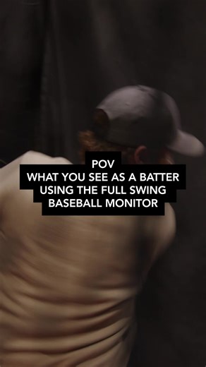 POV: What you see as a batter using the Full Swing KIT Baseball Monitor 🔥