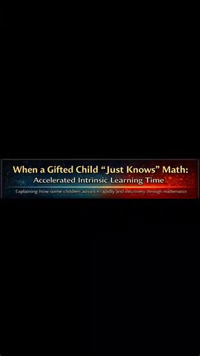 Janella B Sweets on Instagram: "Why Some Gifted Children Appear to “Just Know” Mathematics Author: Janella B Sweets Independent Research] Framework: Open Functional Risk Scaling – Universal (OFRS-U) Date: 01-15- 2026 Abstract Some children demonstrate mathematical understanding that appears immediate, effortless, and inexplicable by instruction alone. They seem to already know relationships they were never explicitly taught. This paper proposes that such phenomena arise not from innate knowledge