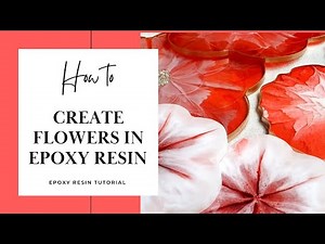 How to create FLOWERS in epoxy resin - TABLEWARE DECOR