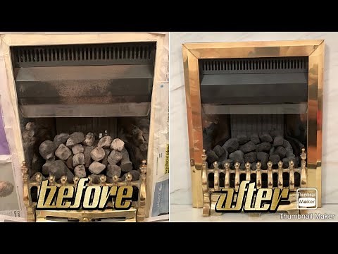 How to spray paint your fire stove (including coals)