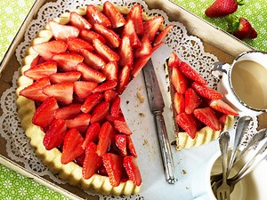 Einfacher Erdbeerkuchen wie von Oma – mit Rührteig & frischen Erdbeeren