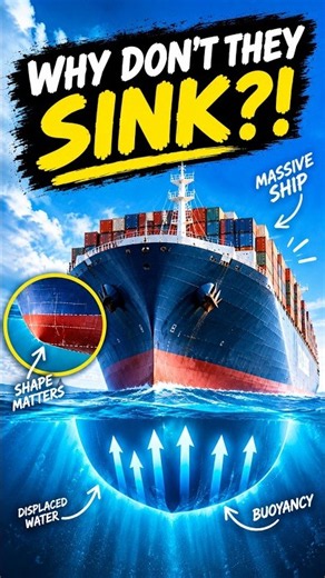 Why Massive Ships Don’t Sink 🚢😳