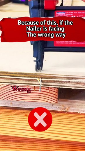 818K views · 1.7K reactions | Tool tip! The right and wrong way to use a nailer. #tooltip #nailer #tipsandtricks #learn #woodworkingtip #woodworking #bradnails #carpentry #diy #build #remodel #homeimprovements #tips #tools | Matthew Peech Woodworking And DIY | Facebook