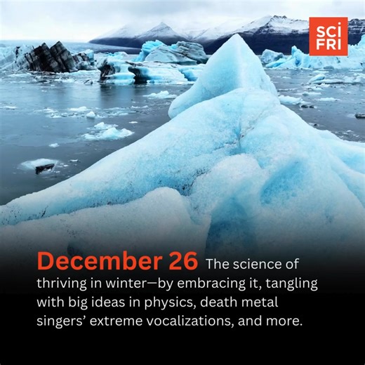 Happy Science Friday! Here’s what we’re covering today on the show. Listen on your local public radio station, 2-4 p.m. ET. ❄️ ⚛️ 🎸 Learn more here: https://buff.ly/8Em9q7x | Science Friday