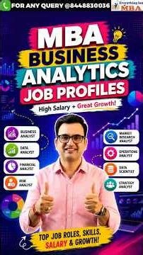 MBA Business Analytics Job Profiles | Highest Paying Roles & Salaries 2026