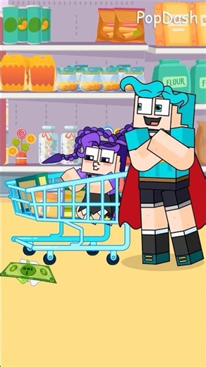 Lilly Love Braids Gets Cut in Line by Prototype and Rory Kicks Him Out #minecraft #shorts