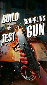 Built a Real Grappling Gun 🔥#diygadgets #techbuild #grapplinggun #engineering #shorts