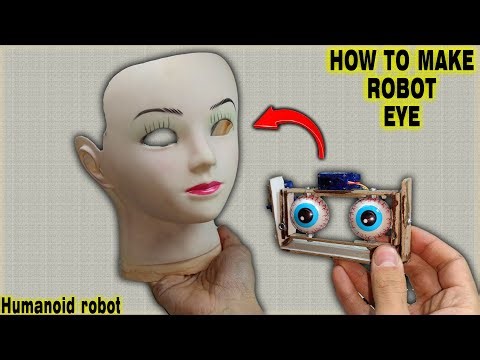 DIY How to make robot eyes using DC motors #diy #robot #eyes #humanoidrobot