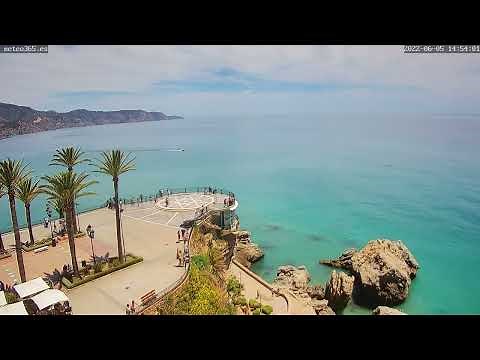 Time lapse - Live Webcam in Nerja, Balcón de Europa - Costa del Sol - Andalusia - Spain | 05/06/2022
