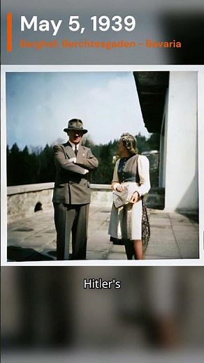 An Unseen Photo Of Hitler & Eva Uncovered & Colorized! #timepeek #colorizedhistory #hitler #history