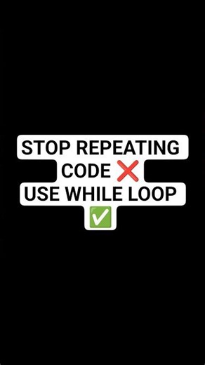 Stop Repeating Code! Learn JavaScript While Loop in 30 Seconds ⚡#shorts #trending #coding #js #loops