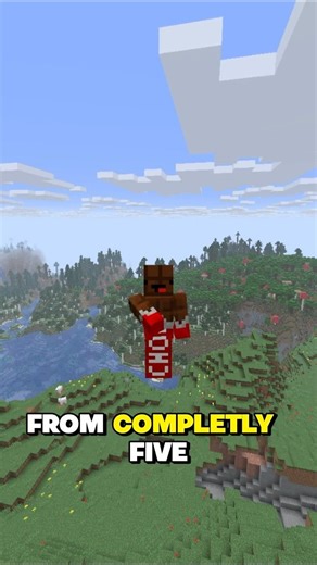 Day 2 of Building a House From Completly Five Random Blocks #minecraft