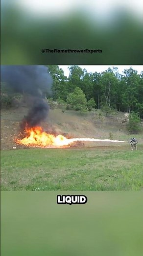 This is how flame thrower napalm works #napalm #flame