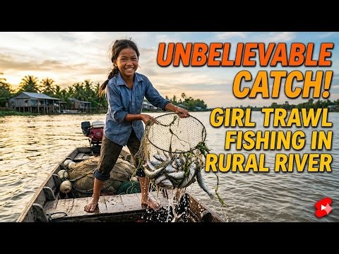 Insane Net Fishing – One Throw, Hundreds of Fish! 🔥