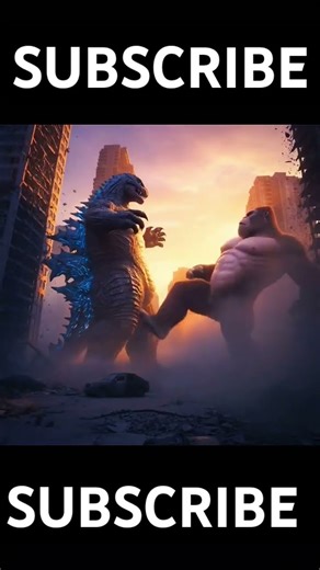 Godzilla VS Kong city fight 😱😳