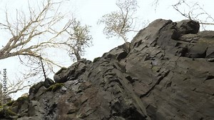 The top of the granite rock on the cave in Finland.geology shot