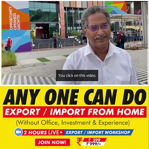 7.4K reactions · 802 shares | Book Your Spot @ ₹299 | Any one can start [Import/Export business in 30 Days] https://exportimportcourse.com/live-workshop-new-landing-page/ | Global EXIM Institute | Facebook