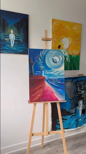 Peinture à l’acrylique sur toile - série les âmes #artistepeintre #art #painting