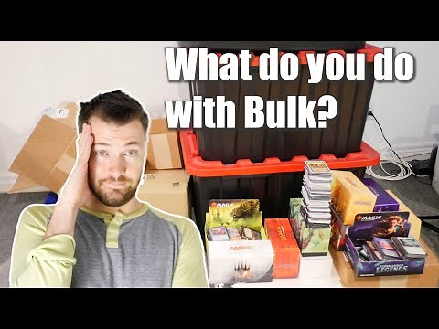What should you do with all of your Bulk Magic The Gathering Cards?