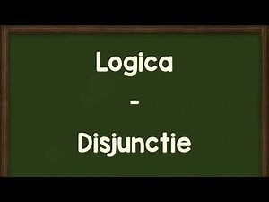 Wat is een disjunctie?