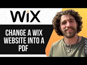 HOW TO CHANGE A WIX WEBSITE INTO A PDF 2025 (SIMPLE GUIDE)