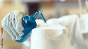 scientific experiments with liquid nitrogen in a research laboratory
