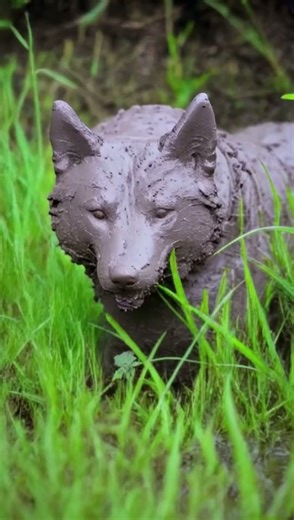 #shorts [Absurd World] 57 Mud made Husky | vid2vid | AnimateDiff