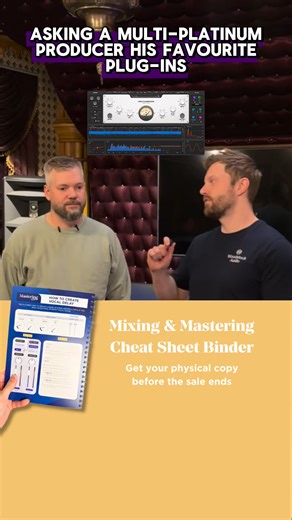 Mixing & Mastering Cheat Sheet Binder If you want to stop second-guessing every move you make, and start getting clarity on what's preventing your music from sounding professional... Then we think you'll love this book. Each page is designed to instantly level up your mixes. It covers EQ, compression, reverb, vocal mixing, workflow, prep, gain staging, plugin suggestions and more. These cheat sheets aren’t paint by number instructions, like “boost this frequency” or “set your attack time to X”..