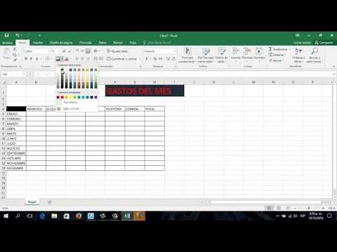 COMO HACER UNA HOJA EN EXEL PARA CONTROL DE GASTOS DE LA CASA!!!!!!!