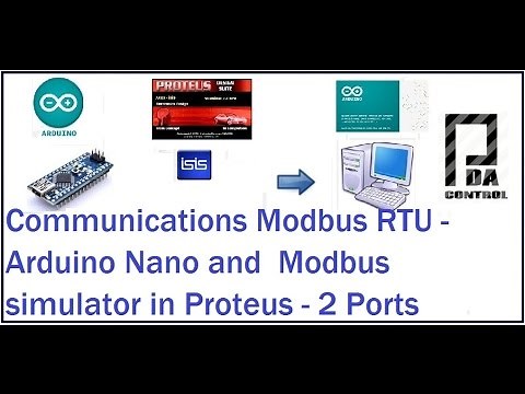 Communications Modbus RTU - Arduino Nano and Modbus simulator in Proteus @arduino: PDAControl